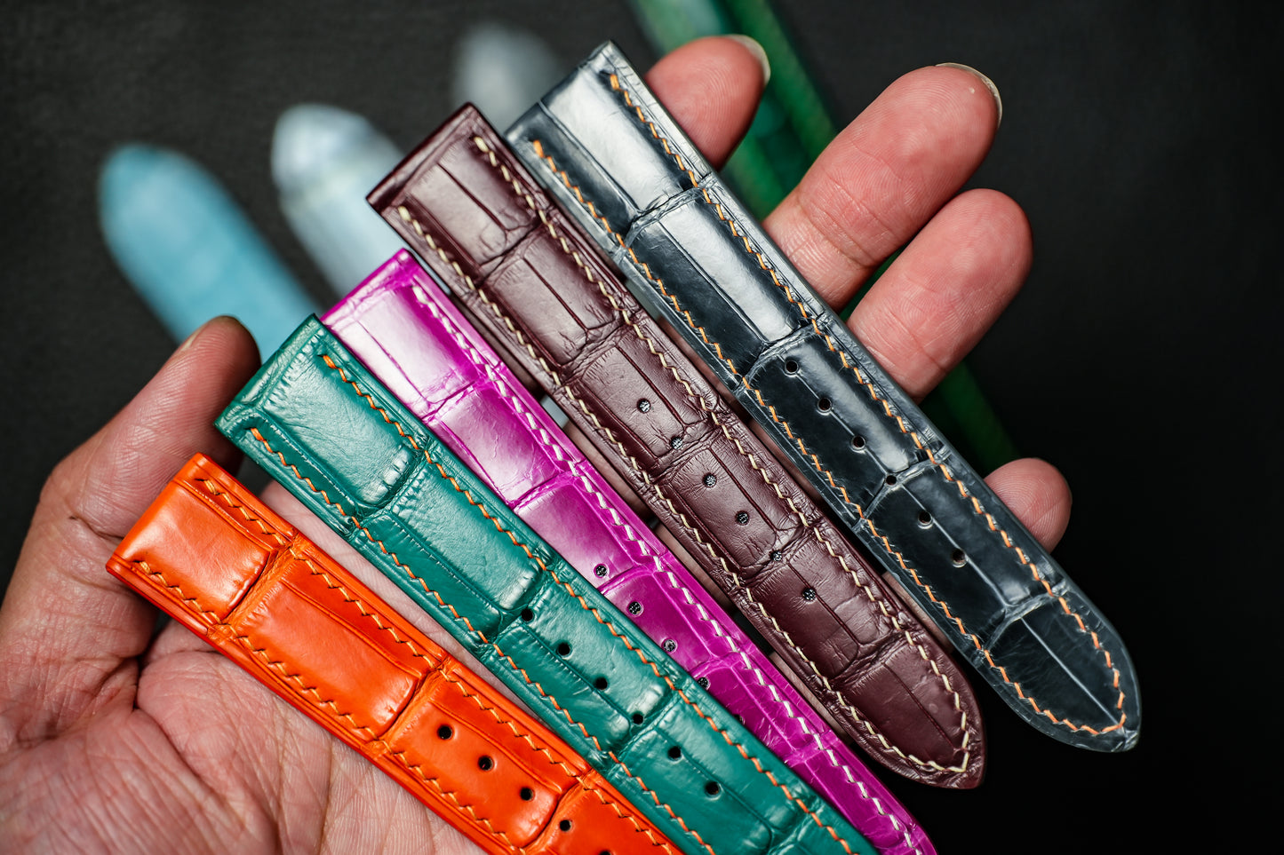 CROCODILE AND ZERMATT COMBO WATCH STRAP