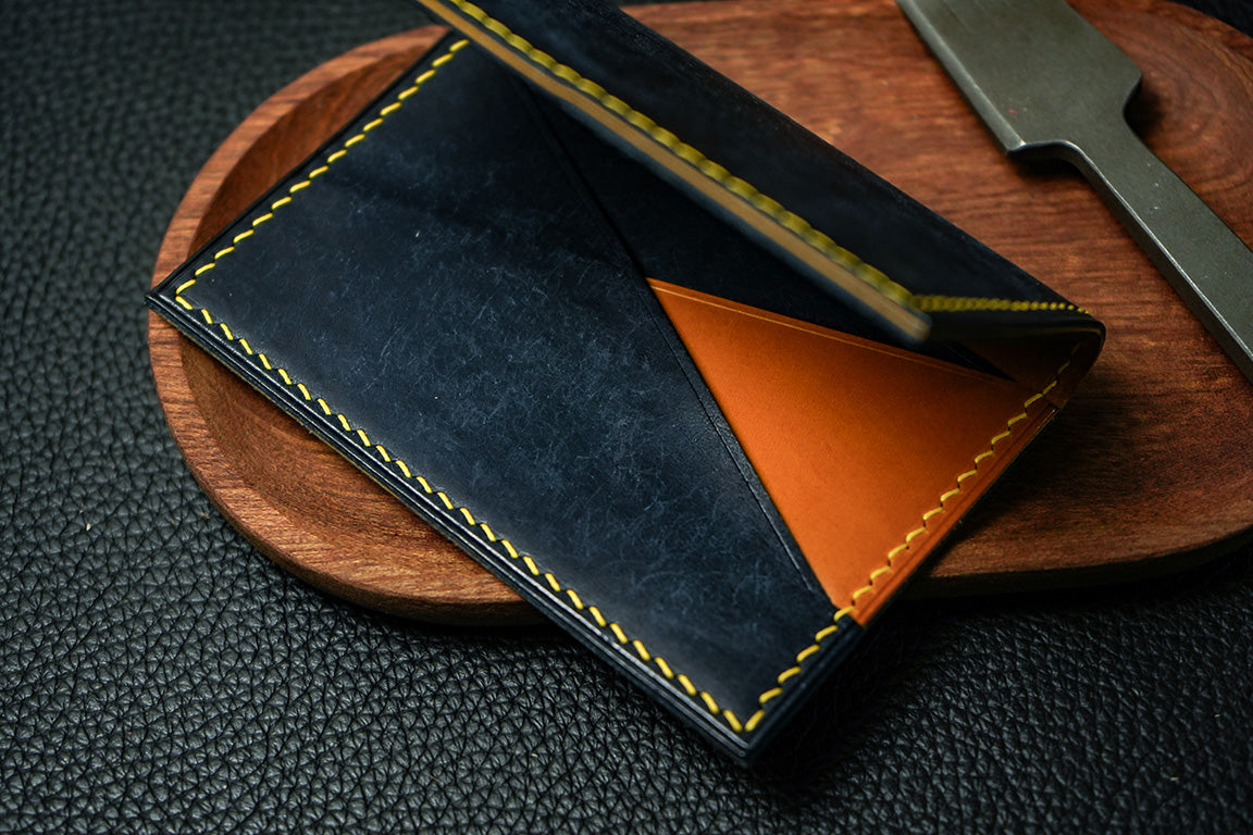 VEG TANNED BIFOLD CARD HOLDER