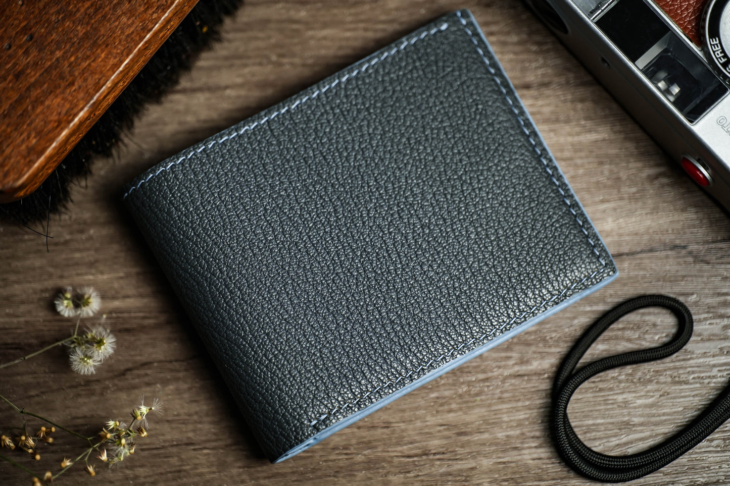 FRENCH CHEVRE BIFOLD WALLET