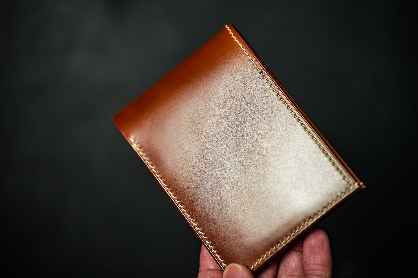 CORDOVAN AND BUTTERO COMBO BIFOLD WALLET